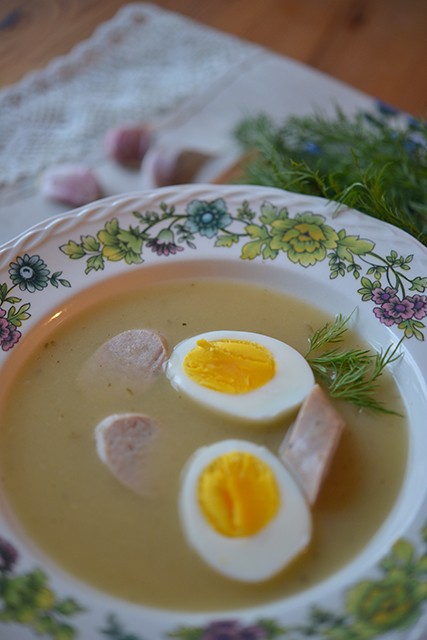 Polish Sour Rye Soup {Żurek} - Polish Your Kitchen